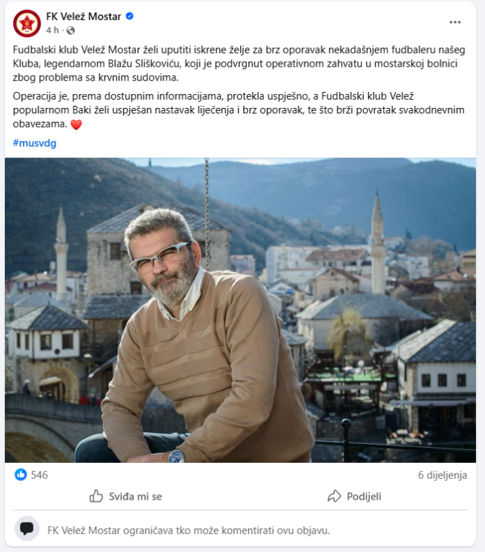 Screenshot objave / Facebook Screenshot objave / Facebook