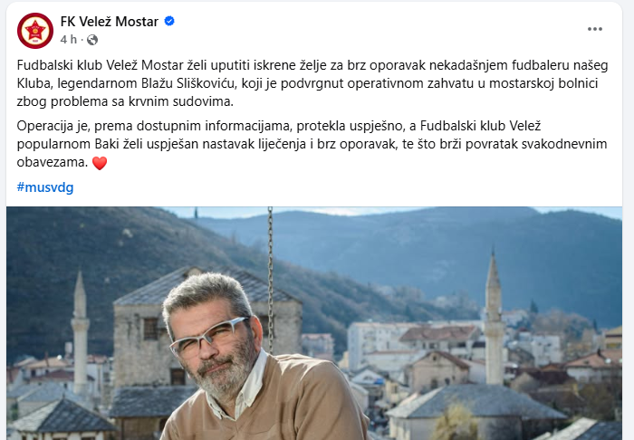 Screenshot objave / Facebook
